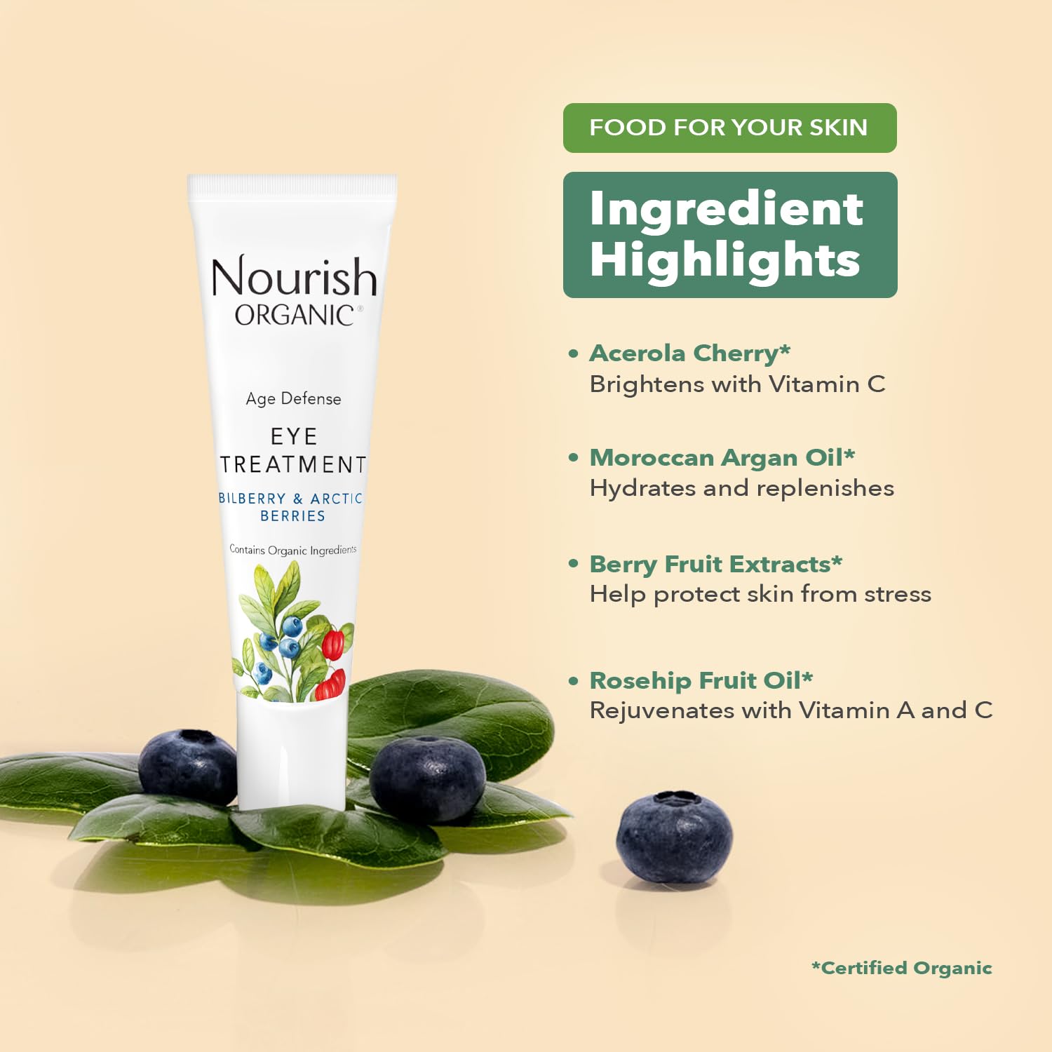 Nourish Organic Nourish Organic Age Defence Eye Treatment, 0.5 Ounce